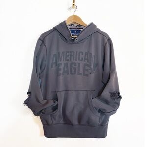 Vtg AMERICAN EAGLE distressed Hoodie Y2K Mens size L